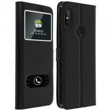 Avizar Funda Tipo Folio con Doble Ventana Negra para Xiaomi Redmi Note 5 en PcComponentes