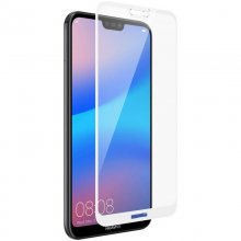 Avizar Protector Cristal Templado con Bordes Blancos para Huawei P20 Lite en PcComponentes