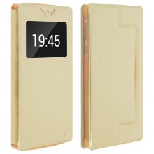 Clappio Funda Cartera con Ventana Dorada para Smartphone 5.9" en PcComponentes