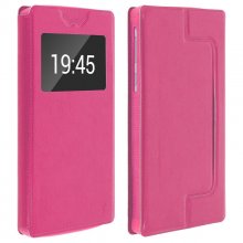Clappio Funda Cartera con Ventana Rosa para Smartphone 5.9" en PcComponentes