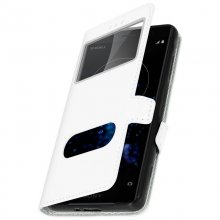 Avizar Funda Libro con Doble Ventana Blanca para Sony Xperia XZ2 Compact en PcComponentes