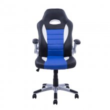 HomCom Racing Silla Negra/Azul/Blanca en PcComponentes