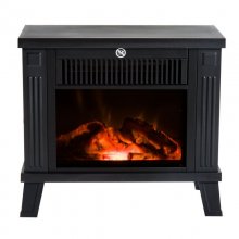 HomCom Chimenea Eléctrica Móvil con Llama LED 1200W en PcComponentes