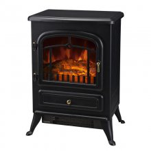 HomCom Chimenea Eléctrica Móvil con Llama LED 1850W en PcComponentes