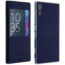 Avizar Funda Rígida con Ventana Azul Oscuro para Sony Xperia XZ en PcComponentes