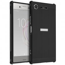 Avizar Funda de Metal Extraíble Bordes Cromados Negra para Sony Xperia XZ1 en PcComponentes