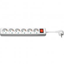 MicroConnect Regleta de Alimentación 6 Tomas con Interruptor 5m Blanco en PcComponentes