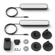 Philips Hue Play Pack de 2 Barras de Luz Regulável Preta + Alimentador en PcComponentes
