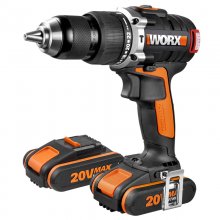 Worx WX373 Taladro Percutor + 2 Baterías 20V 2.0Ah + Maletín en PcComponentes