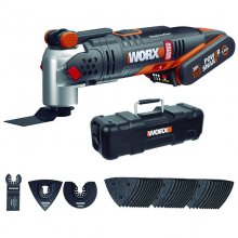 Worx WX693 Multiherramienta Sonicrafter Sin Escobillas Hyperlock + Batería 20V 2.0Ah + Maletín en PcComponentes