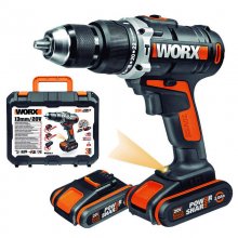 Worx WX372 Taladro Percutor + 2 Baterías 20V 2.0Ah + Maletín en PcComponentes