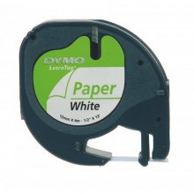 Dymo Letratag S0721510 Cinta Auto-Adesiva 12mm Branca en PcComponentes