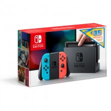 Nintendo Switch Azul Neón/Rojo Neón + 35€ Crédito eShop en PcComponentes