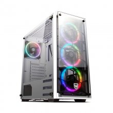 Nfortec Draco V2 Cristal Templado USB 3.0 RGB Blanco en PcComponentes
