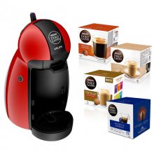Krups Piccolo Cafetera Dolce Gusto Rojo + 4 Packs de Cápsulas de Café en PcComponentes