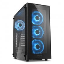 Sharkoon TG5 USB 3.0 Cristal Templado Negra/Azul en PcComponentes
