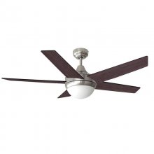 EDM Adriatico Ventilador de Techo con Luz y Mando Madera Oscura 60W en PcComponentes