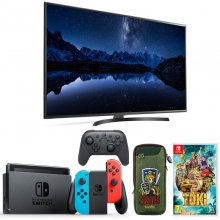 Pack Jugón TV LG 43" 4K + Nintendo Switch Azul/Rojo + Toki + Pro Controller + Bolsa Transporte Zelda en PcComponentes