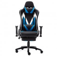F004 Cadeira Gaming com Apoio para Pés Azul/Preta en PcComponentes