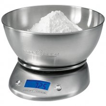 ProfiCook KW 1040 Báscula de Cocina Digital con Tazón Acero Inoxidable en PcComponentes