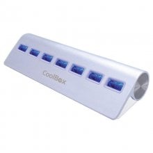 CoolBox ALU3 Hub 7 Puertos USB 3.0 Blanco en PcComponentes