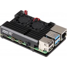 Joy-It RB-ALUcaseP4+07FAN Armor Case Block Active para Raspberry Pi 4 B en PcComponentes