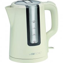 Clatronic WK 3559 Hervidor de Agua 1.7L 2200W Crema en PcComponentes