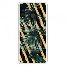 Be Unique Funda Gel Hojas Palmera Rayas Diagonales para Huawei P30 Lite en PcComponentes