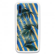 Be Unique Funda Gel Hojas Palmera Rayas Diagonales para Samsung Galaxy A70 en PcComponentes