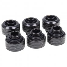 Alphacool 17377 HardTube Pack 6 Racores Negros en PcComponentes