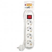 Garza Basic Power Regleta 4 Tomas con Interruptor y Cable 3m Blanco en PcComponentes