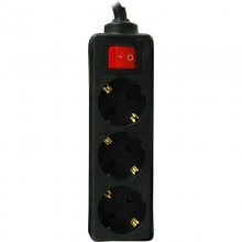 Garza Basic Power Regleta 3 Tomas con Interruptor y Cable 3m Negro en PcComponentes