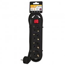 Garza Basic Power Regleta 4 Tomas con Interruptor y Cable 5m Negro en PcComponentes