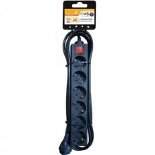 Garza Basic Power Regleta 6 Tomas con Interruptor y Cable 5m Negro en PcComponentes