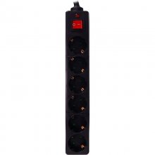 Garza Basic Power Regleta 6 Tomas con Interuptor y Cable 1.5m Negra en PcComponentes