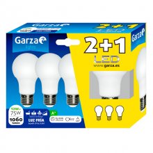Garza Standard Pack 2+1 Bombillas LED 12W E27 Blanco Frío en PcComponentes