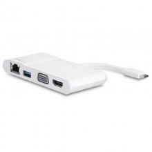 StarTech Adaptador Multipuertos USB-C/HDMI/VGA/USB 3.0 Blanco Plateado en PcComponentes