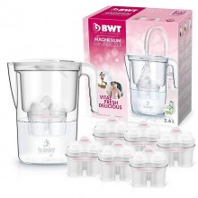 BWT Vida Manual Jarra Filtradora de Agua con Magnesio 2.6L Blanco + 6 Filtros en PcComponentes