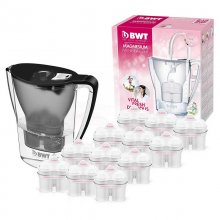 BWT Penguin Electrónico Jarro Filtrador de Agua com Magnésio 2.7L Preto + 12 Filtros en PcComponentes