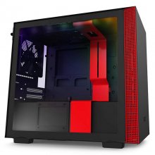 NZXT H210i Cristal Templado USB 3.1 RGB Negro/Rojo Mate en PcComponentes