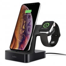Belkin PowerHouse Base de Carga Dual Apple Watch/iPhone Negra en PcComponentes