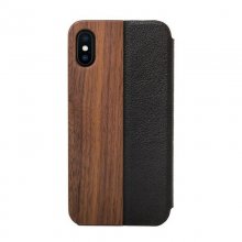 Woodcessories EcoFlip Funda de Madera Nogal para iPhone X/XS en PcComponentes