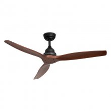 Ikohs Windwood Ventilador de Techo 75W Negro/Madera Oscura con Mando a Distancia