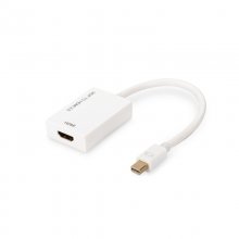 Digitus Cabo Adaptador Mini DisplayPort-HDMI Tipo A M/F 0.2m Branco en PcComponentes