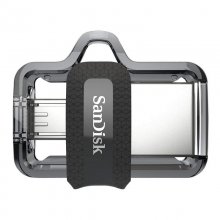 SanDisk Ultra Dual m3.0 64GB USB 3.0 Gris/Plata