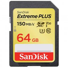 SanDisk Extreme Plus SDXC 64GB Clase 10 V30 U3 UHS-I