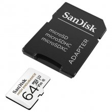 SanDisk High Endurance MicroSDHC 64GB Clase 10 U3 V30 UHS-I + Adaptador SD en PcComponentes