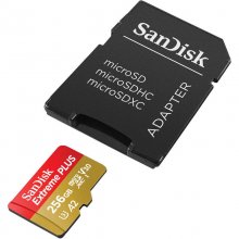SanDisk Extreme Plus MicroSDXC 256GB Clase 10 U3 V30 A2 + Adaptador SD en PcComponentes