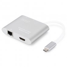 Digitus Adaptador USB 3.0 Type-C a Ethernet/HDMI/2x USB 3.0 en PcComponentes