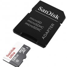 SanDisk Ultra MicroSDHC 128GB Clase 10 UHS-I + Adaptador SD